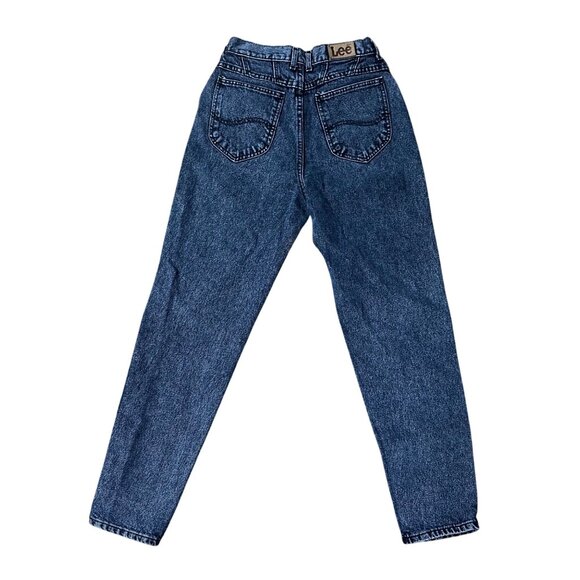 Vintage Lee Womens High Waisted Denim Jeans Size 10 1990s USA Retro Mom Style - Picture 3 of 7